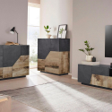 Sideboard 100x43cm 2 Türen Küche Wohnzimmer modern Klain Report Katalog