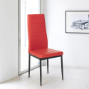 Silla tapizada cuero sintético de diseño moderno para cocina, comedor y restaurante Imperial Dark Catálogo