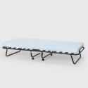 Brandina letto pieghevole con doghe e materasso 80x180cm in microfibra Apollo 