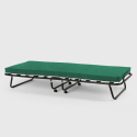 Cama plegable con ruedas, colchón y somier 80x180 Ares Coste