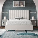 Letto piazza e mezza 120x200 francese similpelle contenitore Agueda P1 Stock