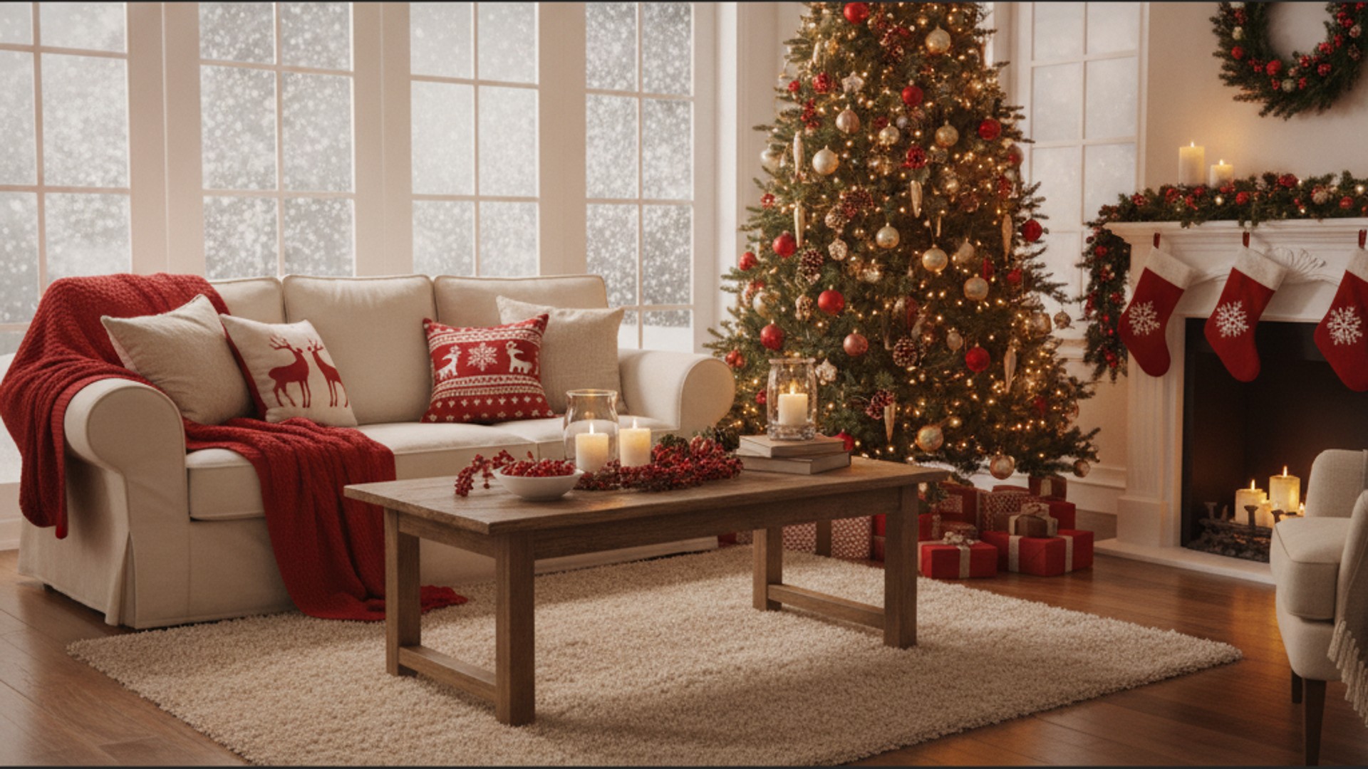 Come decorare il soggiorno a Natale: 10 idee per un'atmosfera davvero accogliente